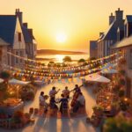 la fête au village et l'occasion de déguster le far Breton
