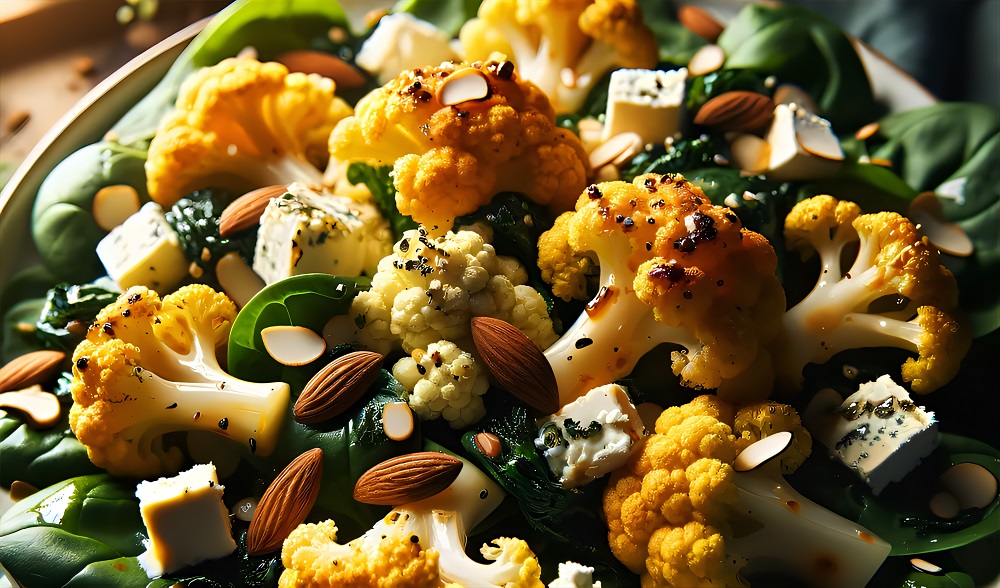 Recette bretonne de salade de chou-fleur rôti