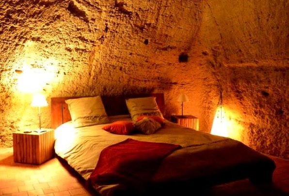 en Maine-et-Loire dormir dans une habitation troglodyte