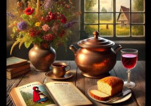 Illustration couverture livre de recettes et les fables de. nos terroirs