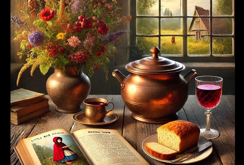 Illustration couverture livre de recettes et les fables de. nos terroirs