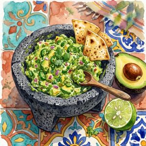 authentique guacamole mexicain